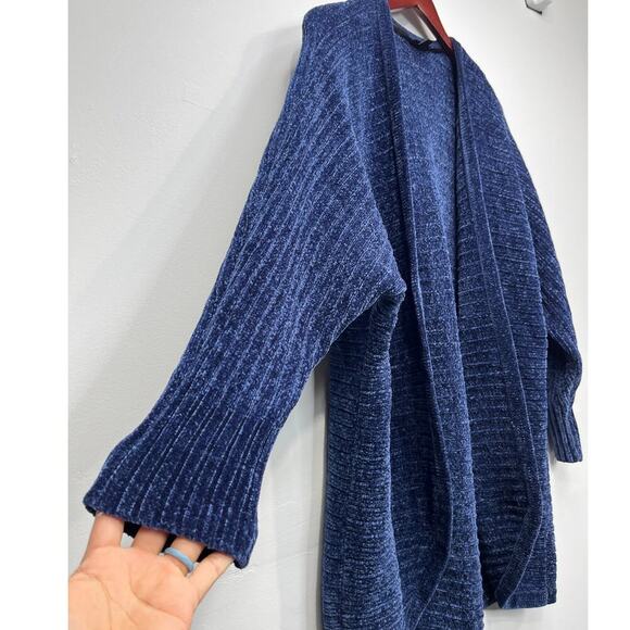 Torrid Chenille Cocoon Open Front Ribbed Sweater / Size-1 - Picture 4 of 14